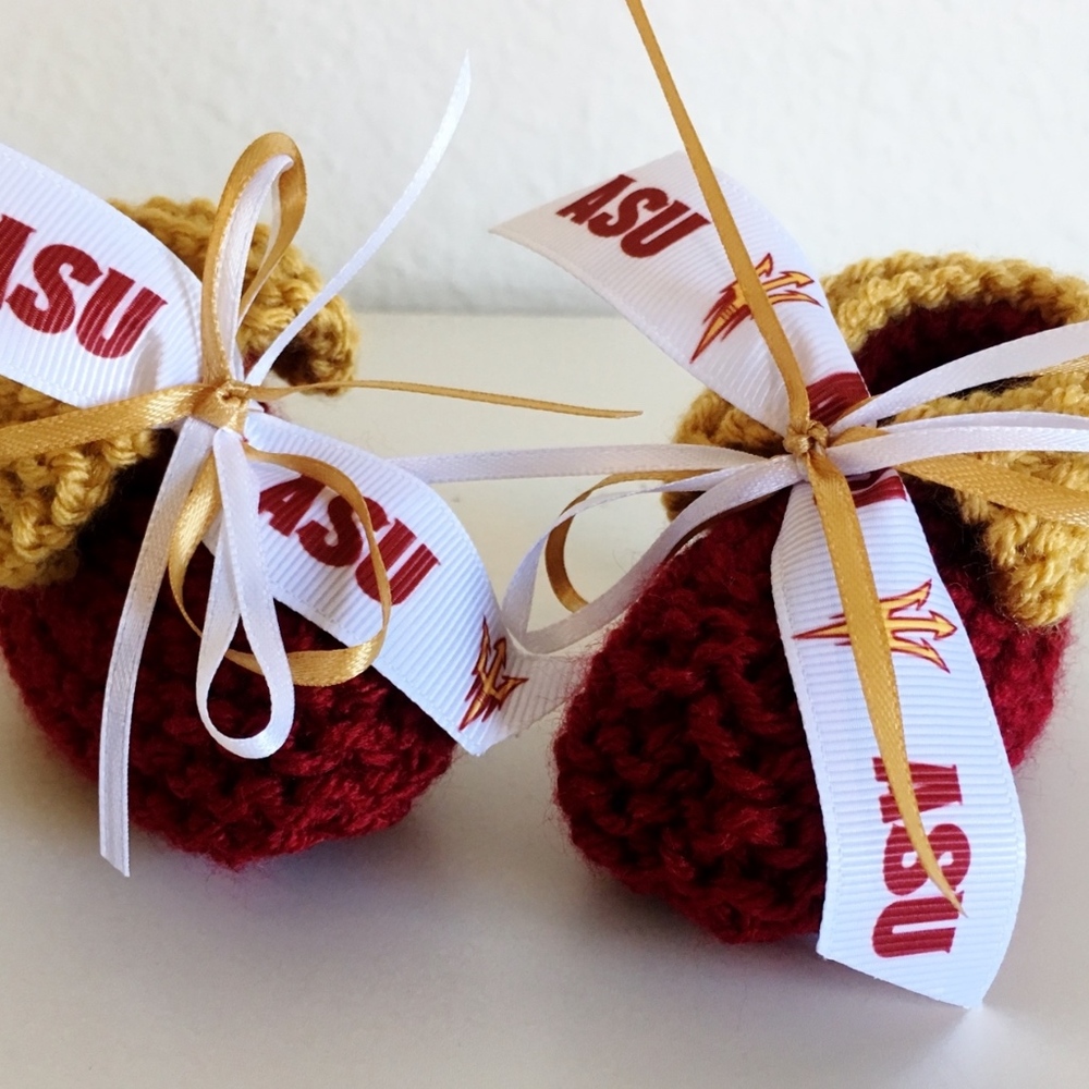Arizona State Univ SUN DEVILS ASU Baby Booties *NEW*